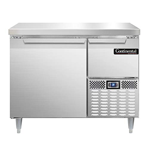 Continental Refrigerator DLRA43-SS Designer Line Refrigerated Base Worktop Unit, 43