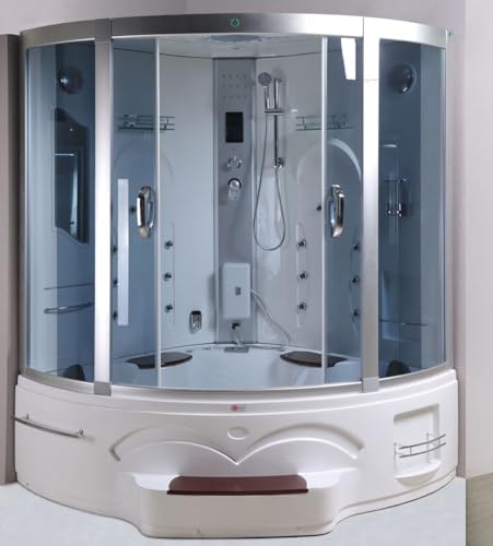 XXL Luxus LED Dampfdusche inkl. Whirlpool SET 150x150x215cm Duschtempel Komplettdusche Modell 2024 Lieferung per...