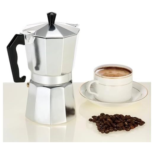 THW Aluminium Italian Espresso Coffee Maker/Filter Coffee Maker Percolator for 6 Cups of Coffee- Moka Pot, 300 ML