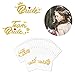 ZERHOK 20 PCS Team Bride ET Bride Tatouages temporaires pour Amoureux de la mariée annoncent Leur Mariage Enterrement De Vie De Jeune Fille Decorations Accessoire EVJF Bride to be