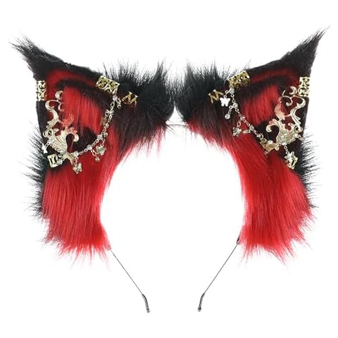 Faylay Women Fashion Cat Ear Headband Furry Cosplay Party Stylish Hairband Accessories (YWHH-HH), Large Cover