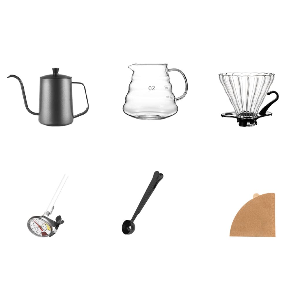 Handgebrühtes Kaffeeset, Kaffeezubehör, Kaffeekocher, tragbarer Schwanenhals, Wasserkocher, Camping, -Werkzeuge