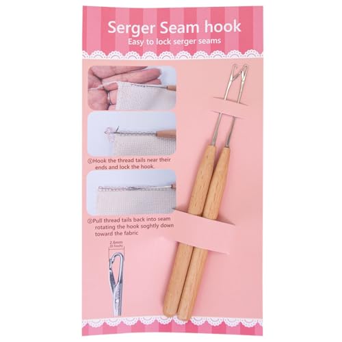 Agujas de Ganchillo - Juego De 2 Agujas De Tejer | Ganchos Portátiles Anti Desliz para Enhebrar Realizar Labores de Joyería y Tejer a Croché