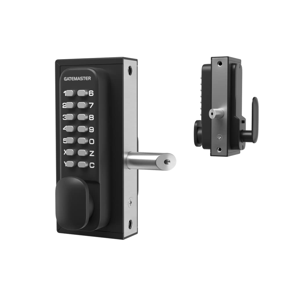 Gatemaster Black Superlock Digital Single Sided - 40Mm - 60Mm Left Handed