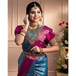 Yashika-Womens-Fancy-Banarasi-Kanjivaram-Art-Silk-Saree-with-Blouse-PiecesBlue-Coloured-Kanjivaram-Saree-AZ-YS-OG-VINALI-BLUE