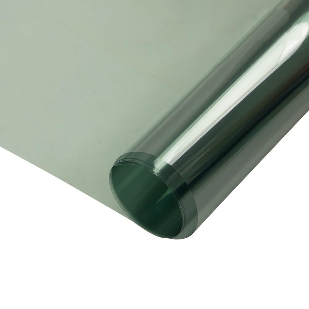 Pellicola Oscurante Vetri Auto Pellicola adesiva for vetri oscurati for auto, verde chiaro, anti-UV al 95%, pellicola adesiva for vetri domestici, anti-calore Pellicola Oscurante Per Vetri Auto(50cmx5