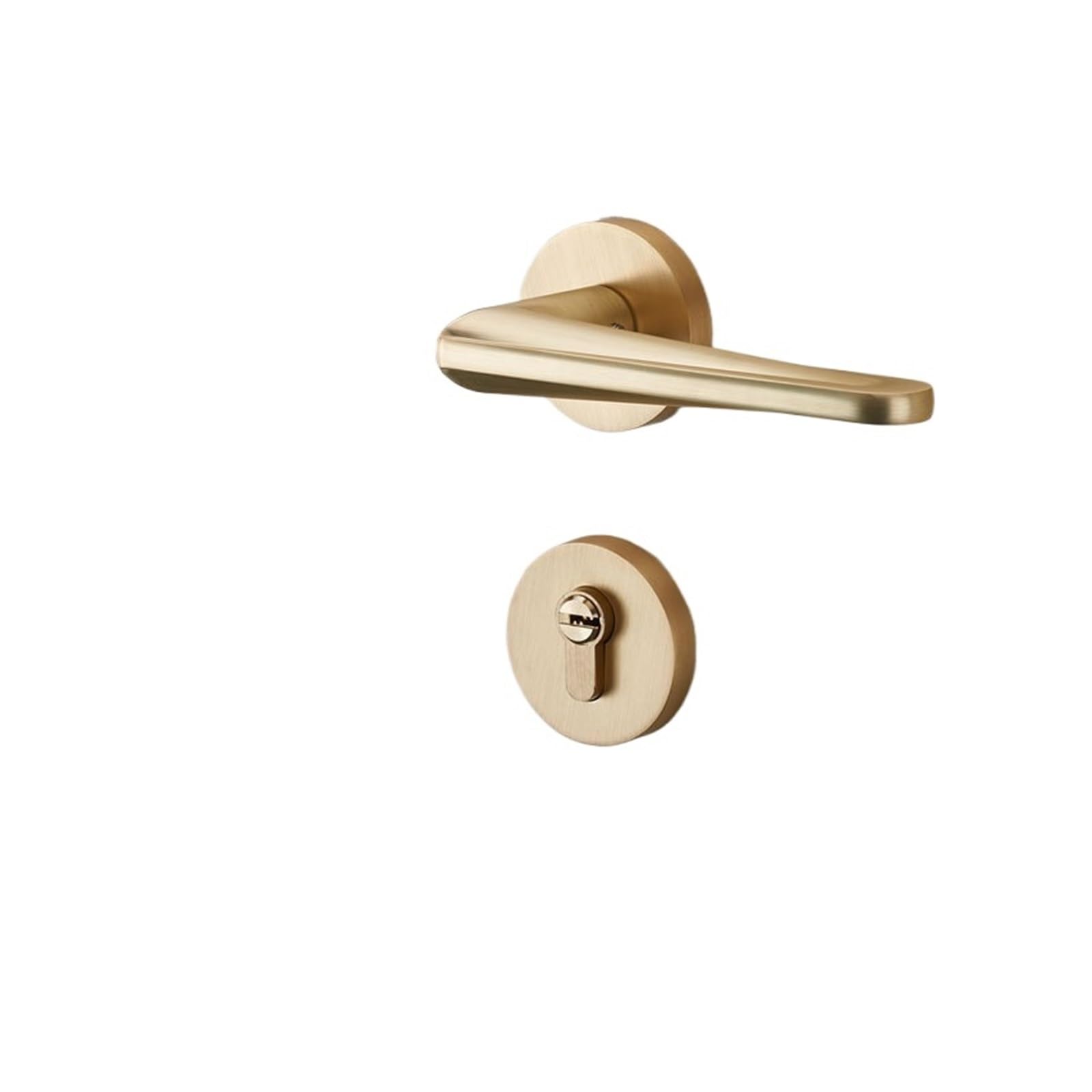 NYRXRYTCA Bedroom Door Lock Indoor Door Lock Silent Wooden Door Split Brushed Matte Lock(Type B)