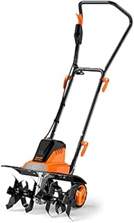 ENGINDOT Electric Garden Tiller, Adjustable Width 32-45cm, 1500W Garden Cultivator, 20 cm Soil Tillage Depth, Foldable Handle, Ideal Rotavator for Soil Loosening,TGTL01A