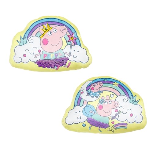 Coussin Peppa Pig Character World rose double face pour lit enfant