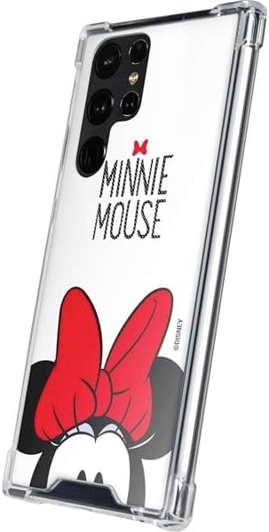 Skinit Clear Phone Case Compatible with Galaxy S24 Ultra - Officially Licensed Disney Minnie Mouse Design