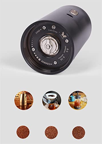 Portable Electric Coffee Grinder, Adjustable 14 Grinding Degree With Usb Charging For Espresso, Electric Burr Grinder, Cold Brew, Drip Coffee & All #TOP2