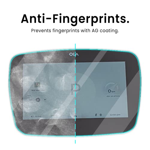 Image of ArmourPro Matte Screen Protector Compatible with Ola S1 /Ola S1 Pro / S1 Air Electric Scooter, Anti-Glare Full Display Guard with Microfiber Cleaning Cloth 40x40 cm, Scratch Resistant Protection