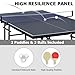 GOWE Double Fish [Folding Table] 9ft Folding Rolling Table Tennis Table2 Paddles, 3 Balls, 1 Net and Post Set Black Fold-Up Design, 8 Wheels for Easy Movement