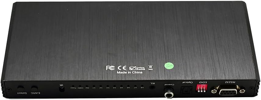 21801 4k 60hz 8x1 HDMI Switch / 1X8 eARC Splitter Two in one w/Optical and 3.5mm Audio Extractor