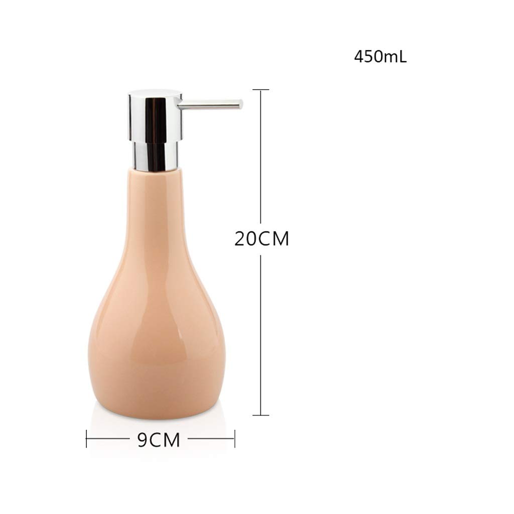 Handseifenspender Flüssigkeitsspender Seifenspender Weiß Aprikose Schwarz Grün Keramik Seifenspender Haushalt Bad Shampoo Duschgel Seifenspender Nachfüllbare Lotionsflasche