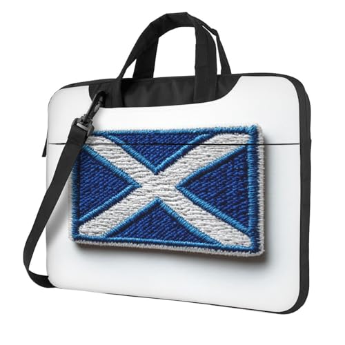 Housse ordinateur 15.6 pouces rembourrée à motif drapeau écossais