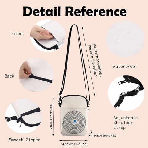 Musical Inspired Greek Mythology Gift Musical Characters Crossbody Bag for Musical Fans Lovers2