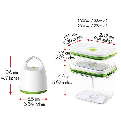 FOSa Vacuum Seal Food Storage System Reusable Container Starter Set