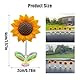 10 Stück Auto Deko Sonnenblumen, Auto Zubehör Armaturenbrett Deko Niedliche Auto Deko Innenraum Wackelblume Ornamente für Auto Innenraum Zuhause Schreibtisch Dekoration