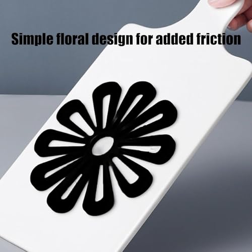 2 PCS Silicone Trivets for Kitchen Worktops, Heat Mats for Kitchen, Silicone Trivets for Hot Pans, Pan Stands for Worktops, Heat Resistant Non Slip, For Kitchen Cooking Dining(Black) - Image 6