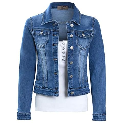 SS7 Women's Stonewashed Stretch Denim Jacket Cover