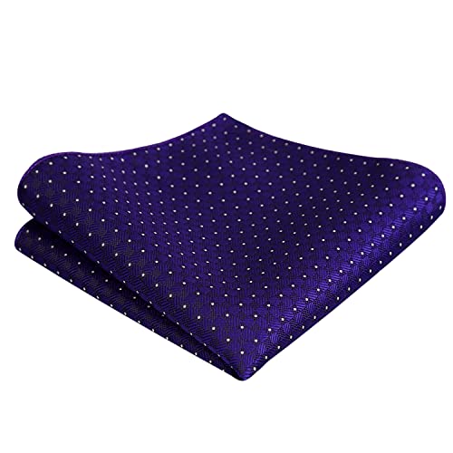 Image of Alizeal Mens 2pcs Solid Self-tied Bow Tie Set | Alizeal Mens 2pcs Self-tied Solid /Animal Bow Tie and Pocket Square Set Perfect for Wedding Business Formal Events