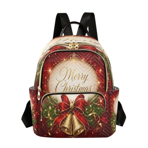 Image of ALAZA Merry Christmas Bell Women Backpack Purse 7.5L