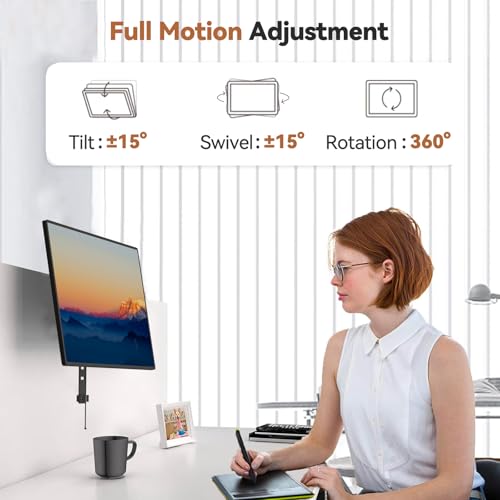 Soporte de monitor para oficina modular que libera espacio en escritorios pequeños 4