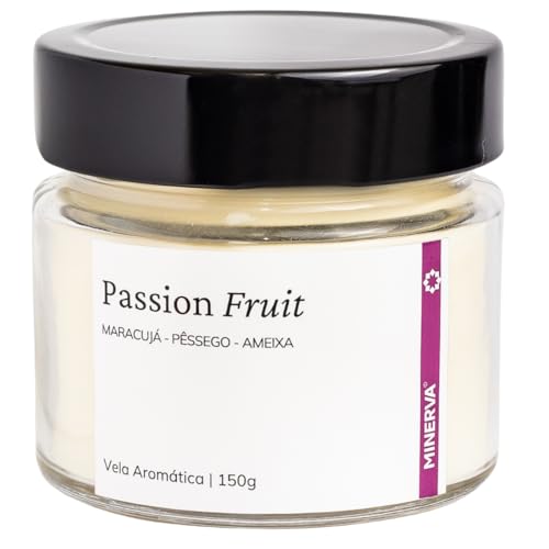 Vela Aromatica Artesanal Perfumada - 150g - Minerva Candles (Passion Fruit)