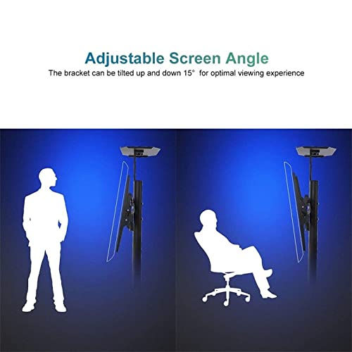 Soporte móvil para TV de piso, ajustable para 32-75 pulgadas miniatura 4