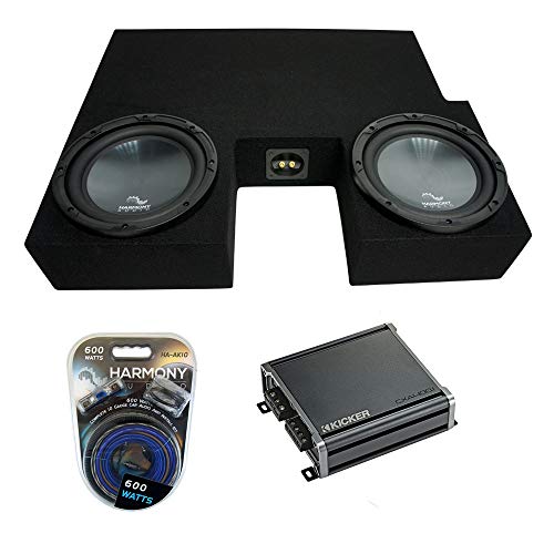 Harmony Audio R104 Bundle Compatible with Toyota Tundra Double Cab Truck 2007-2013 Dual 10