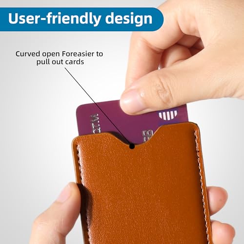 7 Pcs Multicolor RFID Credit Card Sleeves, Luxury Leather Credit Card Cover Protect Cards from Electronic Theft, Debit Card RFID Blocking Sleeves Fit in Purse&Wallet,Birth control pill and condom case3