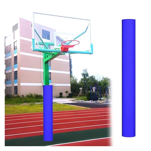 Padding to Wrap Around Metal Pole, 6ft Poles Safety Pads for Home Gym/Kindergartens/Malls/Parking Lot/Factory Workshop, 0.8in Pole Covers Detachable & Reusable(Blue,Dia 6.5in(0.54ft))