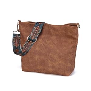 Gladdon Women Hobo Crossbody Bag Leather Tote Shoulder Handbag with Adjustable Strap