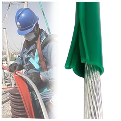 Protezione per cavi elettrici ad alta tensione, copertura in silicone per riparazione circuiti, protezione isolante per elettricisti (verde, 3 m, ID 12 mm/0,47 pollici)