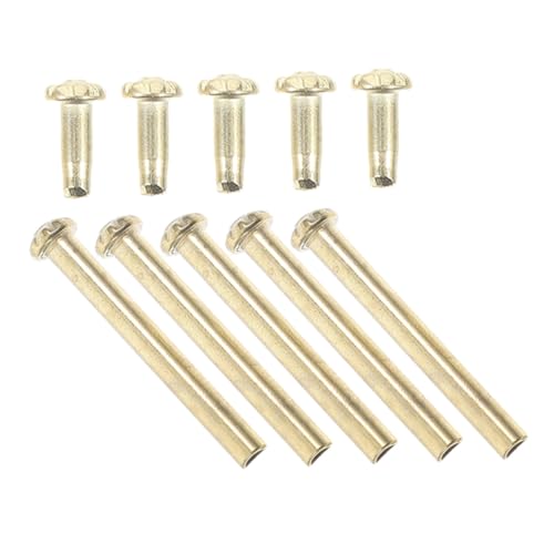 DOITOOL Juego de 5 Kit Reparación Ventilador con Remaches de Eje de Duraderos Clavillos y Tuercas para Abanicos Portátiles Accesorios Resistentes para Arreglo Abanicos Pequeños y Delgados