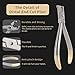 Distal End Cut Plier, Hold & Cut Hard and Soft Wire Orthodontic Cutter Dental Surgical Instrument Tool - Braces Removal Tools Tooth Pulling Kit for Dentist - 12 Months Warranty