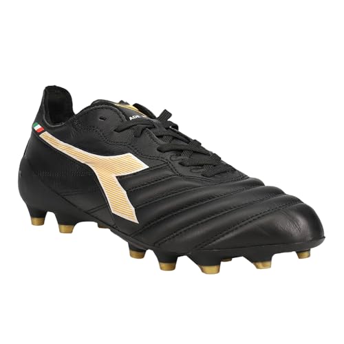 Image of Diadora Mens Brasil Elite Tech Italy Lpx Firm Ground Soccer Cleats Firm Ground - Black