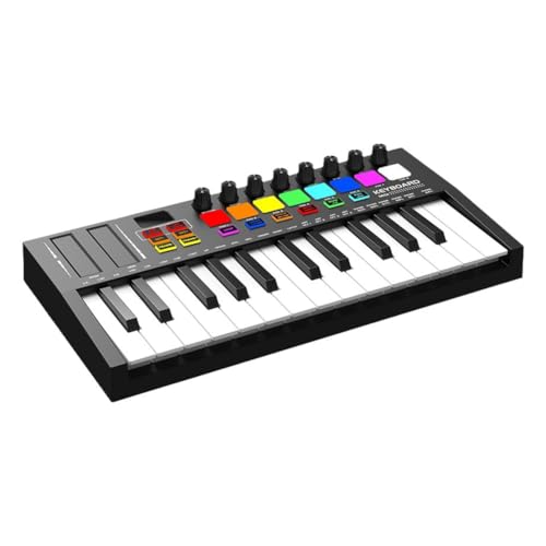 Suoumwa Mini Teclado Portátil de Control MIDI, USB, Teclado