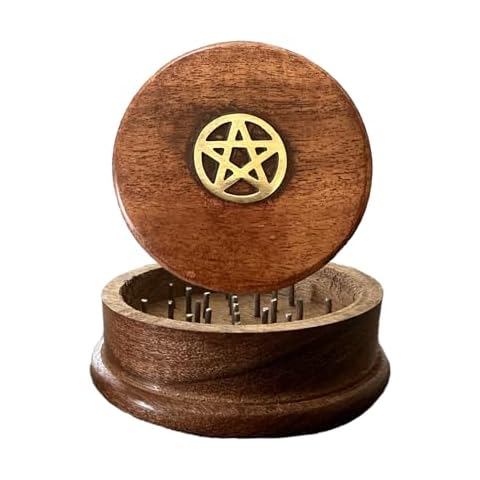 Wooden Brass Inlay Spice Grinder by Sigara Cover