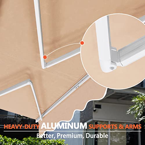 Veikou AWNING Awnings For Patio With Crank Handle thumb #6