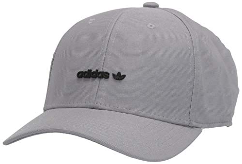 adidas Originals Men's Metal Forum Logo Cap, Grey/Black, ONE SIZE