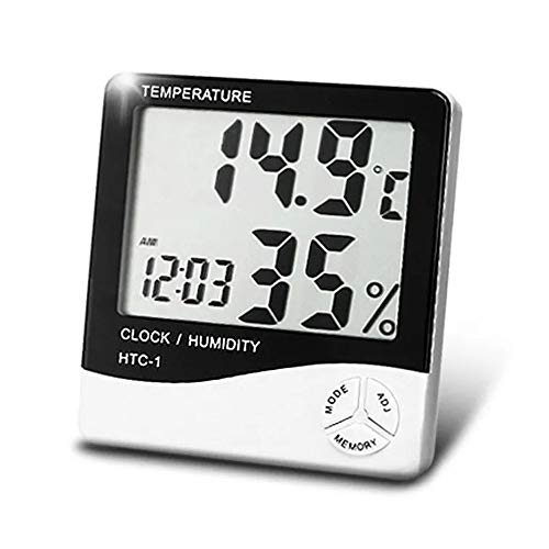 Relógio Termo Higrômetro Temperatura e Umidade PD003 Tomate