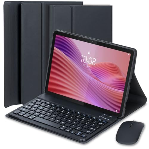 HEKUEUN for Lenovo Tab 10.1C` 2025N(TB-311FU/TB-311XU)pL[{[hP[XAO\ȃCXBluetooth{L[{[hA}EXt^}`AOP[X,