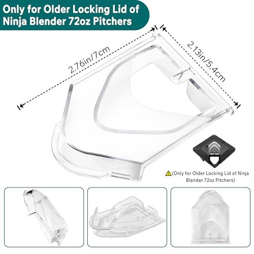 Cubierta de pico para licuadora Ninja compatible 72oz miniatura 2