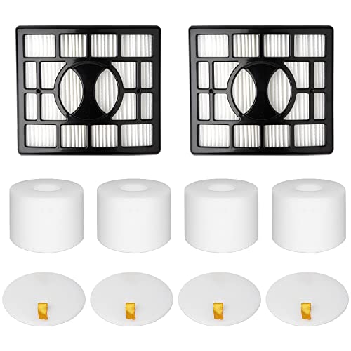 Hechuang Replacement Filters for Shark Rotator DuoClean Powered Lift Away Speed Vacuum NV680, NV681, NV682, NV683, NV800, NV801, NV803, UV810, Replace Parts XFF680 and XHF680