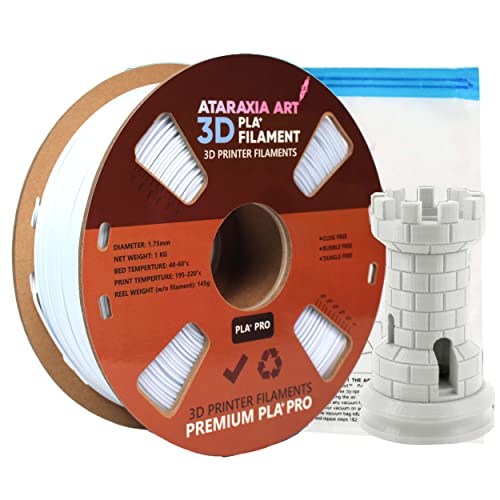 Ataraxia Art PLA Filament 1 KG Rolls (White 11-4001 TPG)