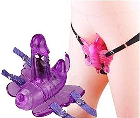 Remote Control Invisible Wearable Strap On Multi-Speed Vǐbrating Massage Toys for Women, Purple