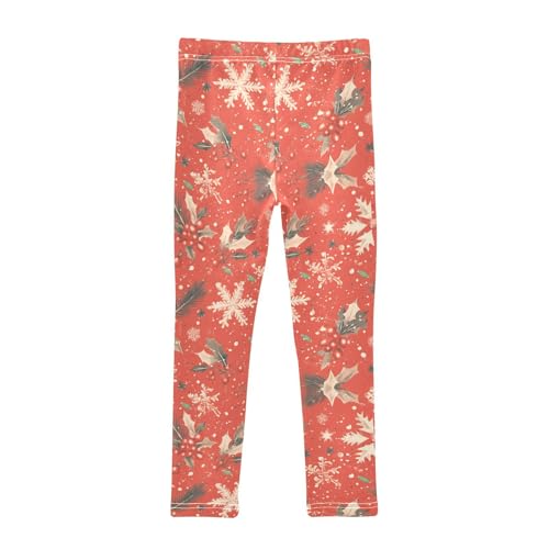 KLL Merry Christmas Snowflake Red Hoho Toddler Girls' Cotton Pants Soft High Waisted Lounge Pants Sports2