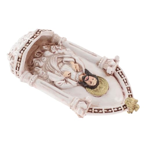 ADOCARN Statue Religieuse Résine Sacré-cœur De Jésus Ornement Pour Décoration Intérieure Chapelle à Domicile Plaque Murale